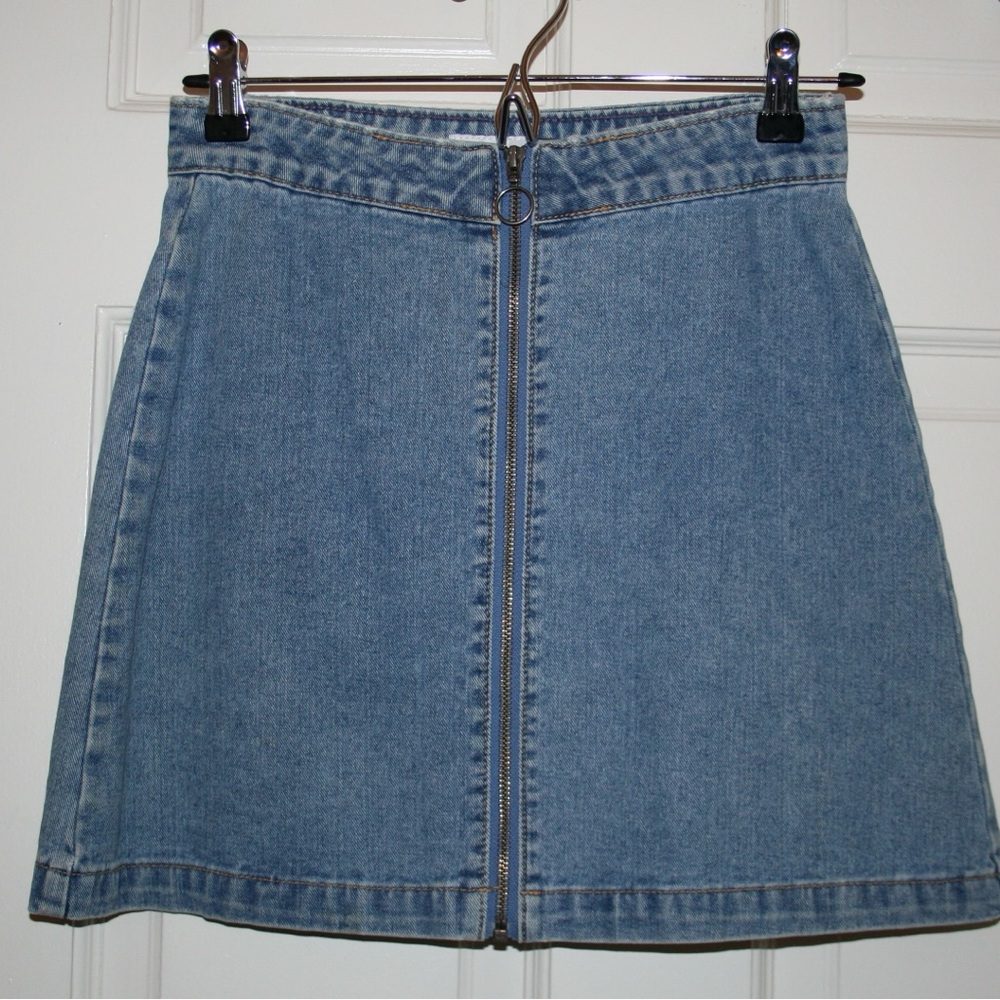 Element Light Blue Denim Mini Skirt